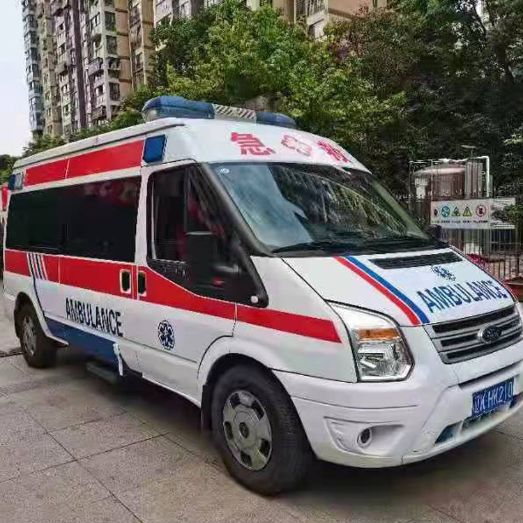 南涧长途救护车护送病人返乡